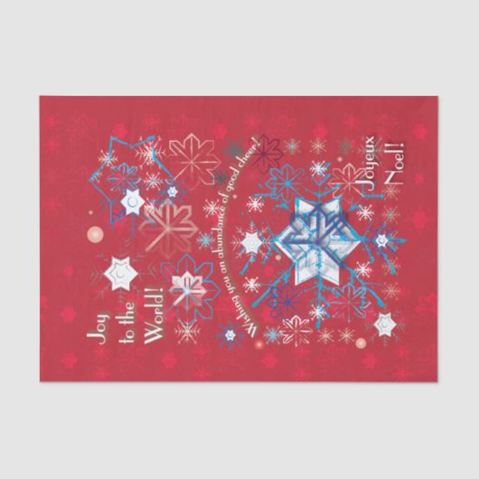 Snowflake Greetings I Tissuepapier (Voorkant)