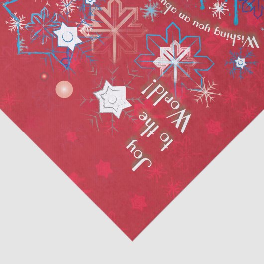 Snowflake Greetings I Tissuepapier (Detail)