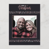 Snowflake, grijs feestdagenkaart (Voorkant)