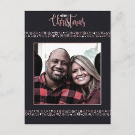 Snowflake, grijs feestdagenkaart