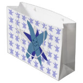 Snowflake Groot Cadeauzakje (Achterkant Gekanteld)