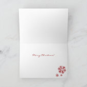 Snowflake GSD Dog Holiday Greeting Card Feestdagen Kaart (Binnen)