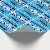 Snowflake Gymnastics Girls Events Cadeaupapier (Hoek)