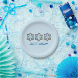 Snowflake Hanukkah, die de winter doormaakt Papieren Bordje<br><div class="desc">Met een originele markeringsillustratie van een sneeuwvlokvormig suikerkoekje. Geweldig voor Kerstmis of Hanukkah! Deze illustratie van Chanoeka is ook beschikbaar op andere producten. Zie je niet wat je zoekt? Hulp nodig bij aanpassingen? Neem contact op met Rebecca om iets voor je te ontwerpen.</div>