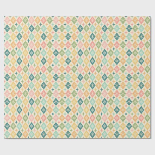 Snowflake Harlequin MCM Merry & Bright Cadeaupapier (Vlak)