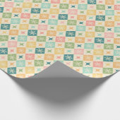 Snowflake Harlequin MCM Merry & Bright Cadeaupapier (Hoek)