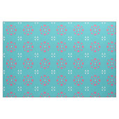 Snowflake Harten Blauwe Witte Roze Stof (Fat Quarter)
