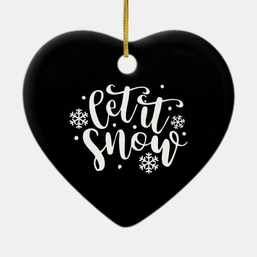 Snowflake Heart Ornament (Achterkant)