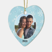 Snowflake Heart Ornament Photo Template (Links)