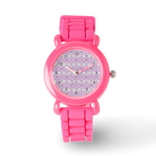 Snowflake Heart Patroon Horloge