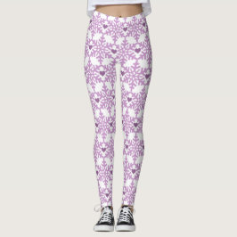 Snowflake Heart Patroon Leggings