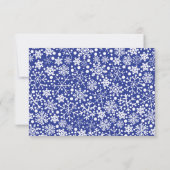 Snowflake Heart Winter Wedding RSVP (Achterkant)