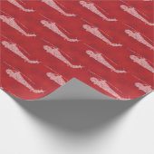 Snowflake Helicopters - Red Cadeaupapier (Hoek)