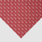 Snowflake Helicopters - Red Tissuepapier (Detail)