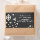 Snowflake Holiday Adres label (Insitu)