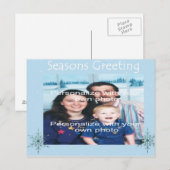 Snowflake Holiday Briefkaart (Voorkant / Achterkant)