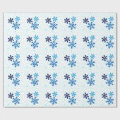 Snowflake Holiday Cadeaupapier (Vlak)