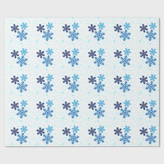 Snowflake Holiday Cadeaupapier (Vlak)