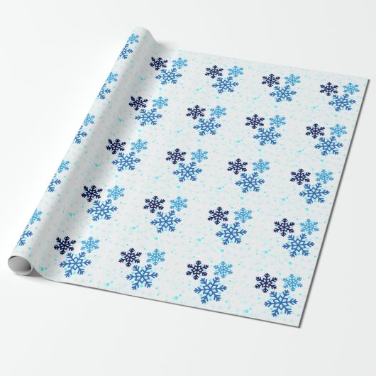 Snowflake Holiday Cadeaupapier (Uitgerold)