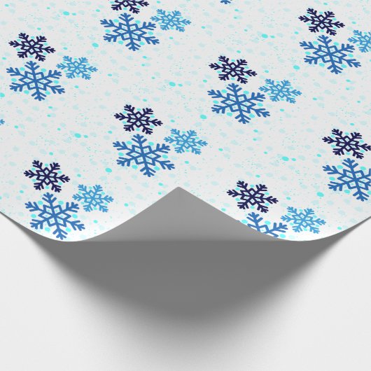 Snowflake Holiday Cadeaupapier (Hoek)