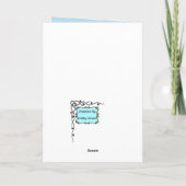 Snowflake Holiday Card Feestdagen Kaart (Achterkant)
