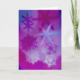 Snowflake Holiday Card Feestdagen Kaart