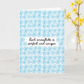 Snowflake Holiday Card Kaart (Gele Bloem)