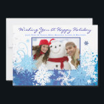 SNOWFLAKE Holiday Familie Foto Wenskaart Feestdagenkaart<br><div class="desc">Al mijn design zijn 1-VAN-A-SOORT originele stukken van kunstwerk ontworpen door mij! Je kunt ze hier alleen vinden! De meesten worden gecreeerd gebruikend de Illustrator van Adobe of Adobe Photoshop. Andere zijn unieke handgeschilderde objecten in waterverf, gouache en Indische inkten. Alle achtergrondkleuren, lettertypen en tekst kunnen worden aangepast aan uw...</div>
