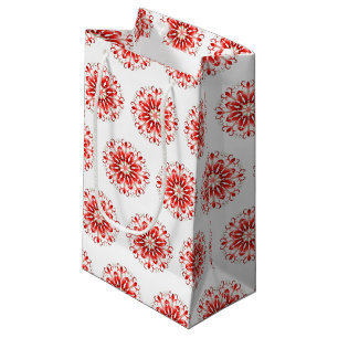 Snowflake Holiday Gift Bag Klein Cadeauzakje