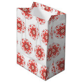 Snowflake Holiday Gift Bag Medium Cadeauzakje (Voorkant Gekanteld)