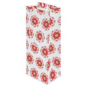 Snowflake Holiday Gift Bag Wijn Cadeautas