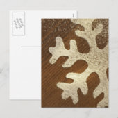 Snowflake Holiday Greeting Cards and Stickers Feestdagenkaart (Voorkant / Achterkant)