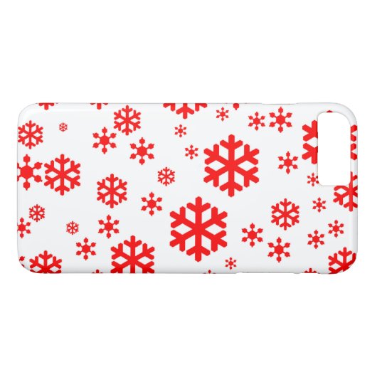 Snowflake Holiday iPhone Case (Achterkant (Horizontaal))