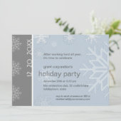 Snowflake Holiday Party Kaart (Staand voorkant)