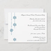Snowflake Holiday Party Uitnodigingen (Achterkant)