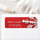 Snowflake Holiday Red Label Adres (Insitu)