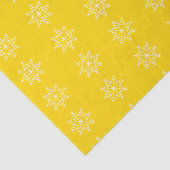Snowflake Holiday School Bus Gele Kerstmis Tissuepapier (Detail)