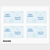 Snowflake Holiday Stickers (Vel)