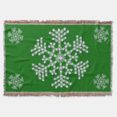 Snowflake Holiday Throw Blanket Deken (Voorkant)