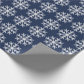 Snowflake Holiday Wrapping Paper Cadeaupapier (Hoek)