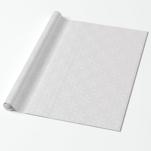 Snowflake Holiday Wrapping Paper Cadeaupapier (Uitgerold)