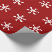 Snowflake Holiday Wrapping Paper Cadeaupapier (Hoek)