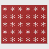 Snowflake Holiday Wrapping Paper Cadeaupapier (Vlak)