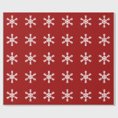 Snowflake Holiday Wrapping Paper Cadeaupapier (Vlak)