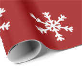 Snowflake Holiday Wrapping Paper Cadeaupapier (Rol Hoek)