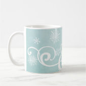 Snowflake Horse Holiday Kerstmis Koffiemok (Links)