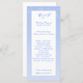 Snowflake huwelijksprogramma's programmakaart (Voorkant / Achterkant)