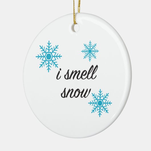Snowflake I Smell Snow Ornament (Links)