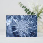 Snowflake Ice Crystal Bedankkaart (Staand voorkant)