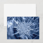 Snowflake Ice Crystal Bedankkaart (Voorkant / Achterkant)